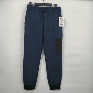 ATHLETIC WORKS Kids Basketball Sweatpants Blue XL